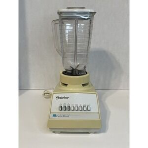 Vintage Osterizer Designer Cycle Blend 8 Speed Blender Cream 10 Speed Base